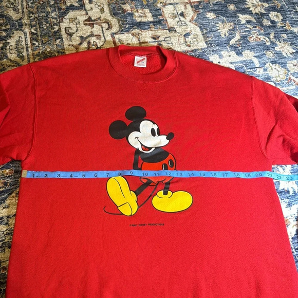 VTG 2pc Jerzees Walt Disney Red Mickey Mouse Matching Jogging Sweat Pant Set XL - Picture 14 of 15